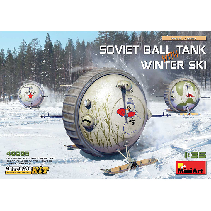 BE40008 1대35 소련군 볼 전차-겨울용 스키 장착 사양-내부재현