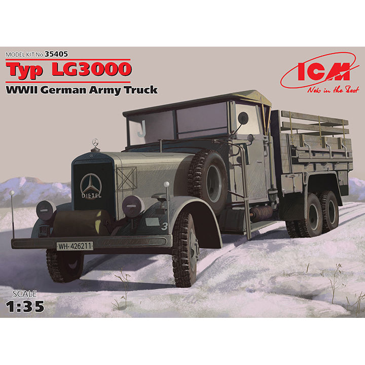 BICM35405 1대35 타이프 LG3000 6륜 트럭-2차대전 독일군 트럭