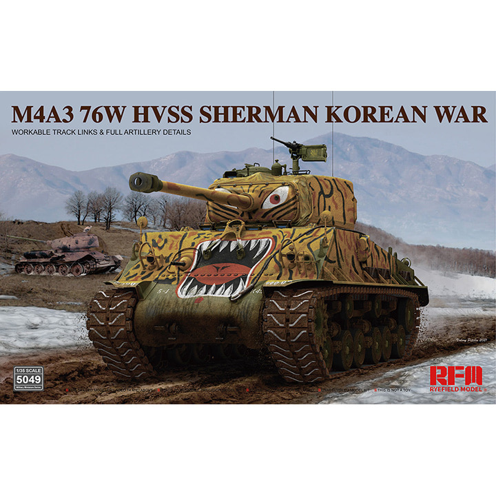 CRM5049 1대35 M4A3 76W HVSS 셔먼 한국전쟁 사양