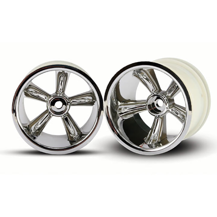 AX4172 TRX® Pro-Star chrome wheels (2) (rear) (for 2.2