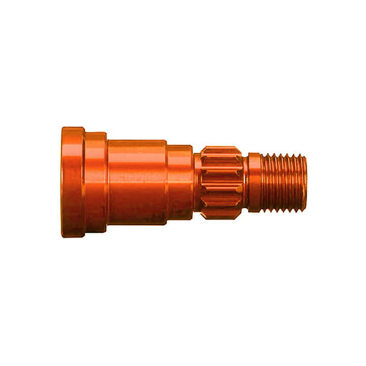 AX7768T Stub axle, aluminum, (orange-anodized) (1) (for use only with #7750X driveshaft)