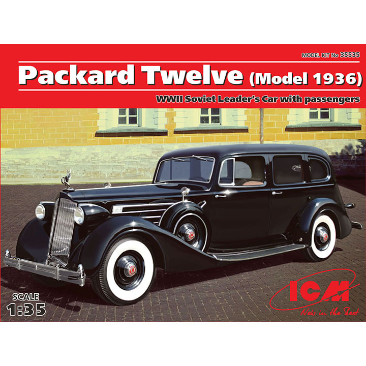 BICM35535 1/35 Packard Twelve (Model 1936) with Passengers WWII Soviet Leader’s Car + 5 figures