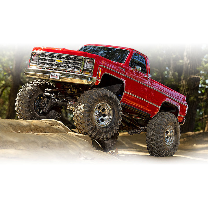 CB92056-4 Red 1/10 TRX-4 Scale and Trail Crawler with 1979 Chevrolet K10 Truck Body