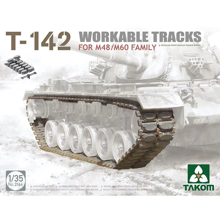 BT2164 1대35 T-142 M48/M60 전차용 가동식 트랙