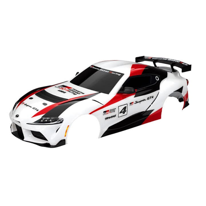 AX9340X Body,Toyota Supra GT4, complete (white) (painted, decals applied)