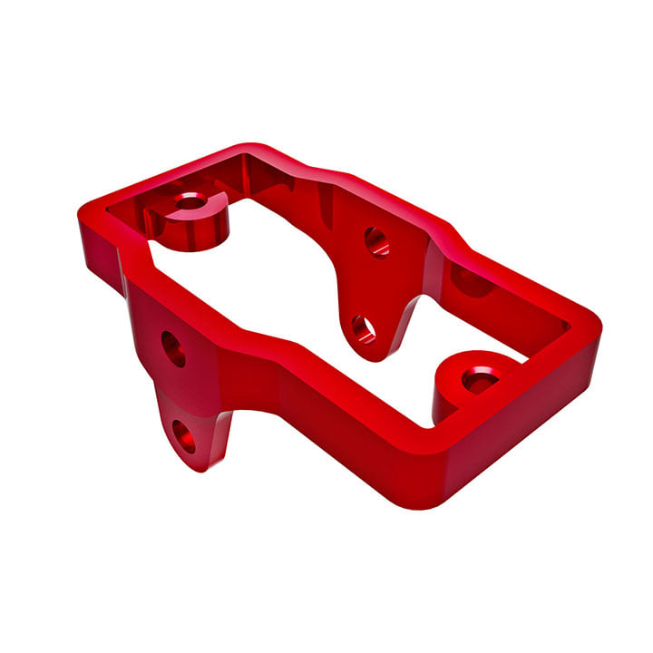 AX9739-RED Servo mount, 6061-T6 aluminum (red-anodized)