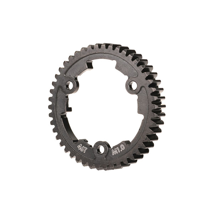 AX6442 Spur gear,46-tooth-machined,hardened steel-wide face,1.0 metric pitch