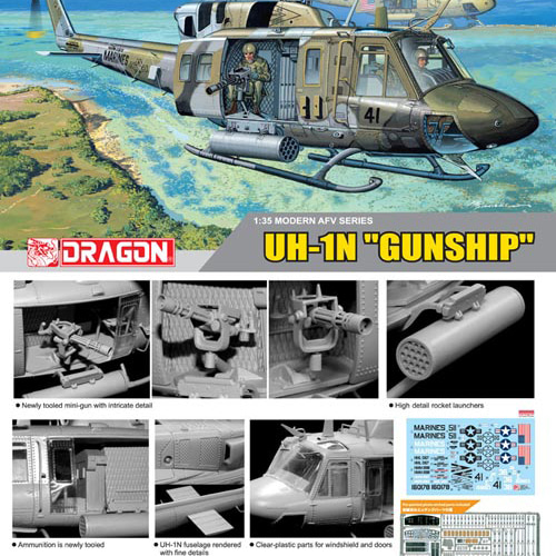 BD3540 1/35 UH-1N GUNSHIP