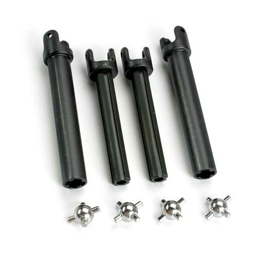 AX4951X Half shafts long (Heavy-duty) (external-splined (2) &amp; internal-splined (2))/ metal u-joints (4)