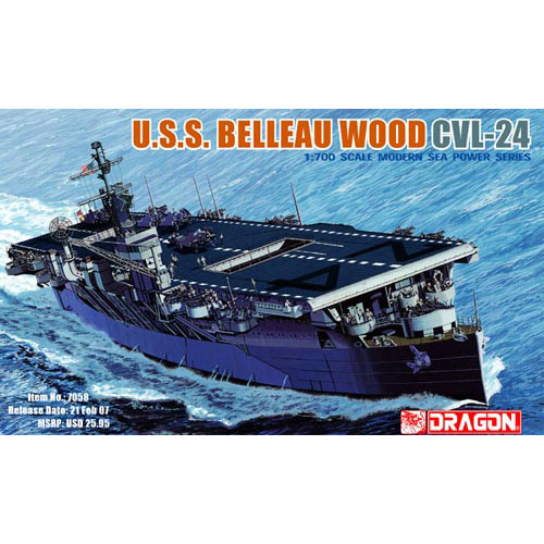 BD7058 1/700 USS Belleau Wood (CVL-24) Aircraft Carrier