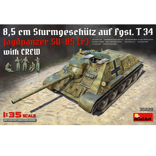 BE35229 Jagdpanzer SU-85 ( r ) w/Crew