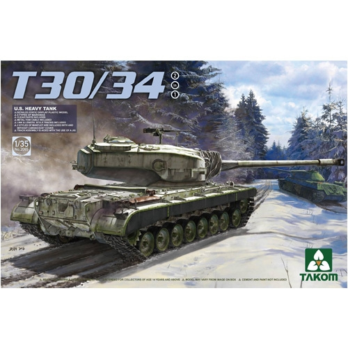 BT2065 1/35 U.S. Heavy Tank T30/34 2 in 1
