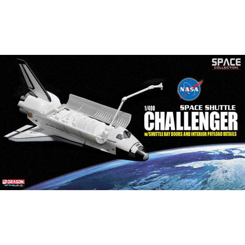 BD56214 1/400 NASA Space Shuttle &#039;Challenger&#039; w/Shuttle Bay Doors and Interior Payload Details (Space)