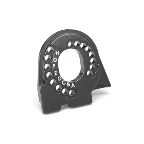 AX8290A Motor mount plate, TRX-4, 6061-T6 aluminum (charcoal gray-anodized)