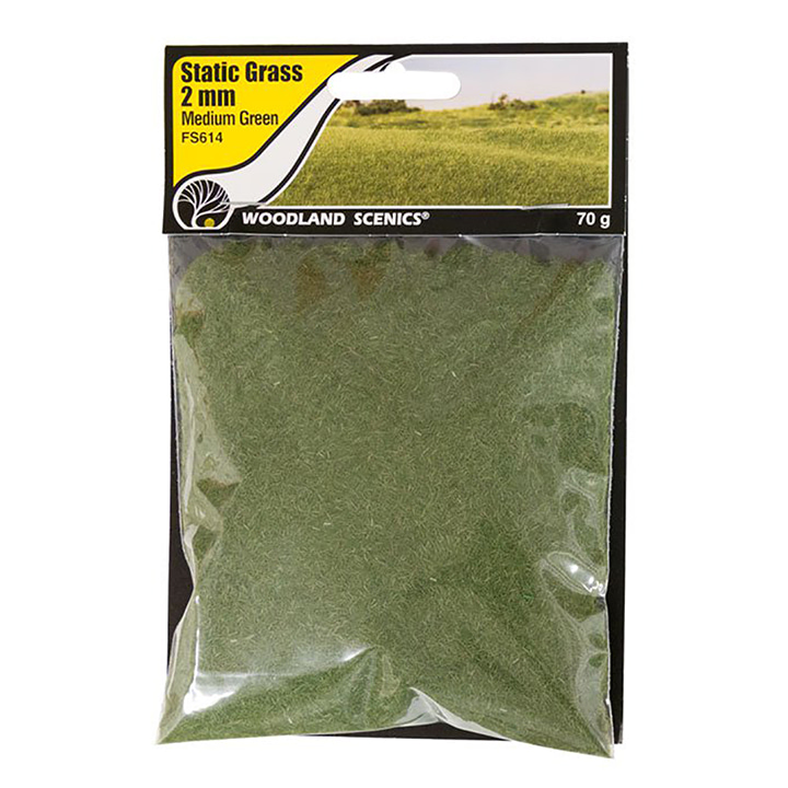 JWFS614 Static Grass Medium Green 2mm-풀 세우기용 풀 재료-2mm-미디엄 그린