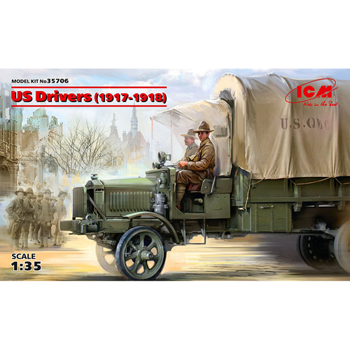 BICM35706 1대35 미군 운전병(1917-1918)-인형 2개 포함-트럭 미포함