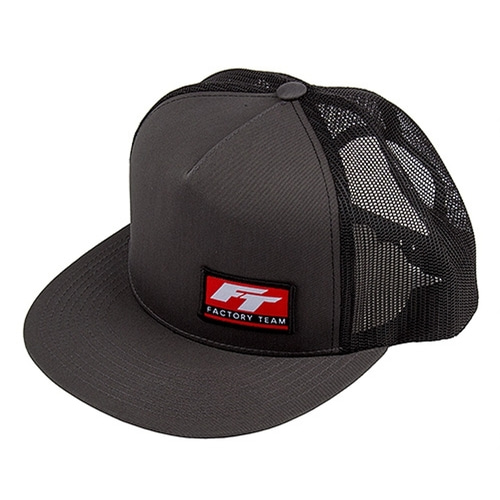 AASP434 Factory Team Logo Trucker Hat, flat bill
