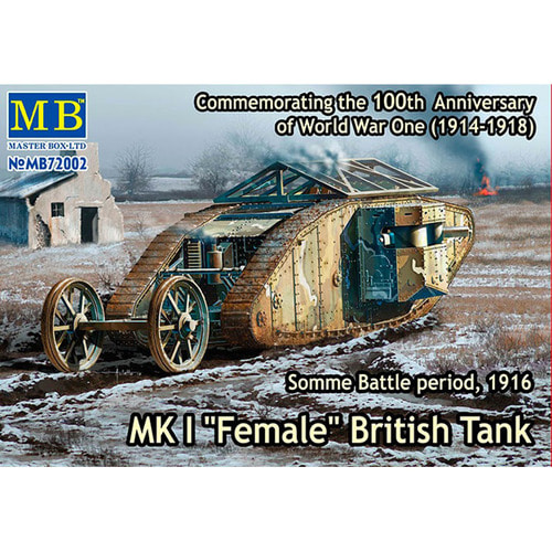 CM72002 1대72 마크 1 피메일 영국군 전차 , 1916년 솜므 전투