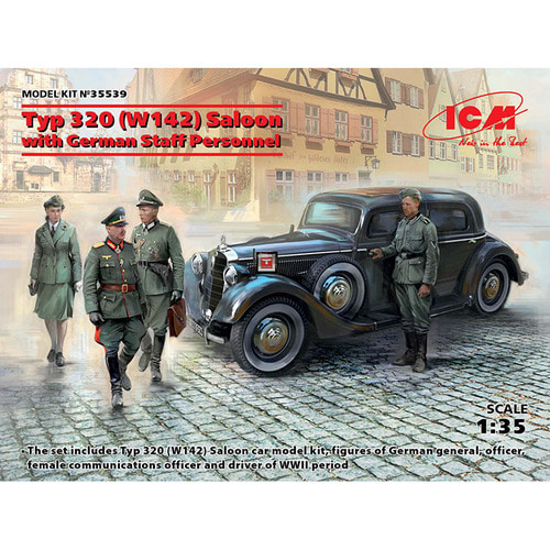 BICM35539 1대35 Typ 320 W142 차량 및 독일군 장교단