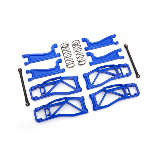 AX8995X Suspension kit, WideMAXX™, blue (includes front &amp; rear suspension arms, front toe links, rear shock springs)