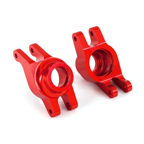 AX8952R Carriers, stub axle (red-anodized 6061-T6 aluminum) (rear) (2)