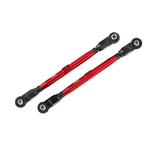 AX8997R Toe links, front (TUBES red-anodized, 6061-T6 aluminum) (2) (for use with #8995 WideMAXX™ suspension kit)
