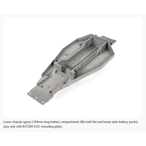 AX3722R LOWER CHASSIS 166mm FLT/HMP GR(GREY)