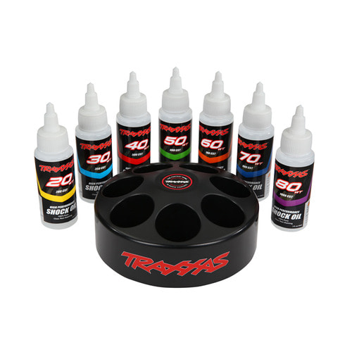 AX5038X Shock oil set (includes 20~80wt premium shock oils with spinning carousel rack)
