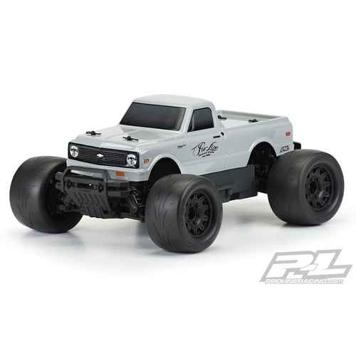 AP3251-14 1972 Chevy C-10 Tough-Color (Stone Gray) Body for Stampede &amp; Granite