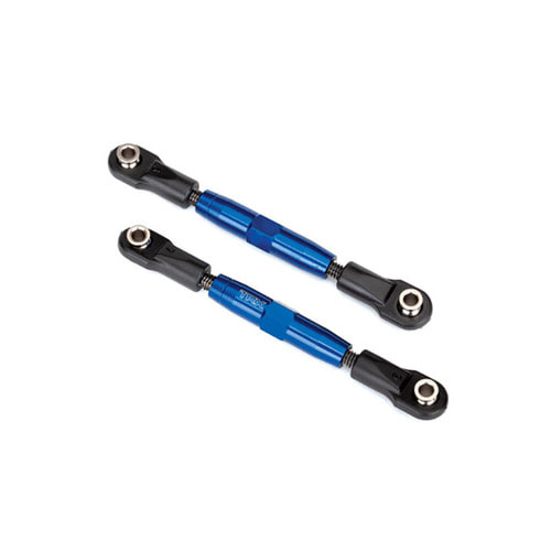 AX3644X  Camber links, rear (TUBES blue-anodized, 7075-T6 aluminum, stronger than titanium) (73mm) (2)/ rod ends (4)/ aluminum wrench (1) (#2579 3x15 BCS (4) required for installation)