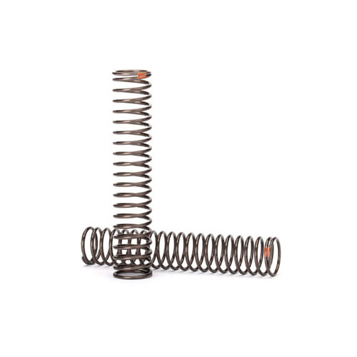 AX8154 Springs, shock, long (natural finish) (GTS) (0.39 rate, orange stripe) (for use with TRX-4 Long Arm Lift Kit)