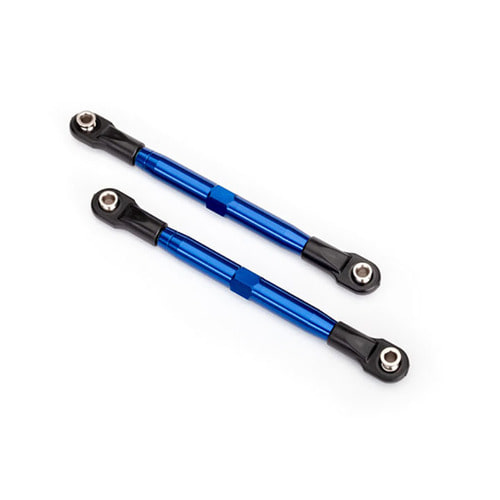 AX6742X Toe links (TUBES blue-anodized, 7075-T6 aluminum, stronger than titanium) (87mm) (2)/ rod ends (4)/ aluminum wrench (1)inum wrench (1) (#2579 3x15 BCS (4) required for installation)