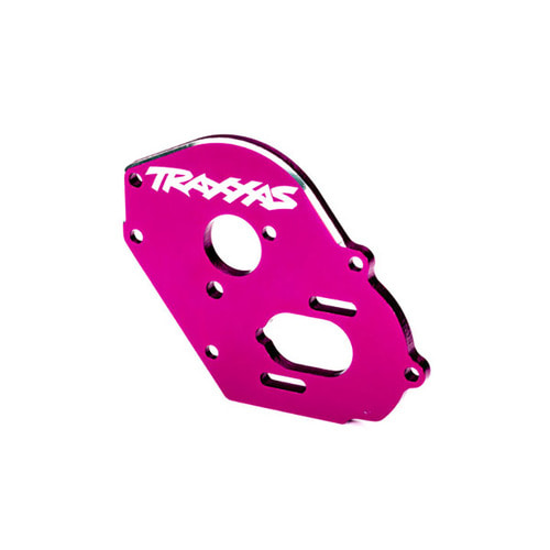 AX9490P  Plate, motor, pink (4mm thick) (aluminum)/ 3x10mm CS with split and flat washer (2)