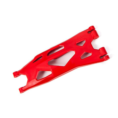 AX7893R Suspension arm, lower, red (1) (right, front or rear) (for use with 7895 X-Maxx WideMaxx suspension kit)