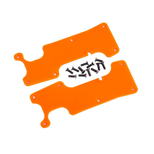 AX9634T Suspension arm covers, orange, rear (left and right)/ 2.5x8 CCS (12)