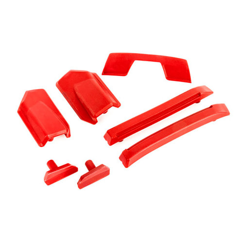 AX9510R Body reinforcement set, red/ skid pads (roof) (fits #9511 body)