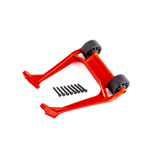 AX9576R Wheelie bar, red (assembled)/ 3x20 CS (8)
