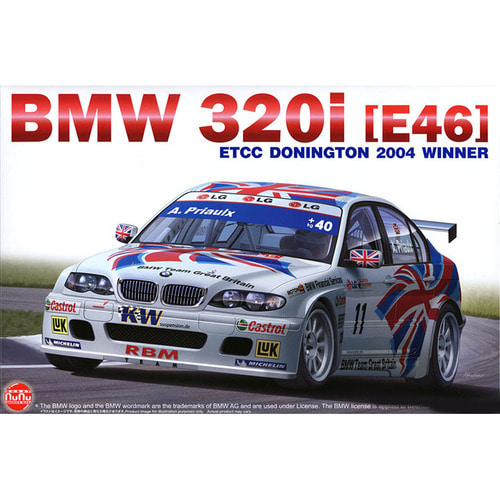 BPPN24033 1대24 BMW 320i E46 2004 ETCC 도닝톤 파크 서킷 우승차