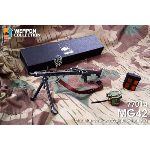 BD77014 1대6 MG42 기관총 - 대공 전투용 사이트 장착 - 액션 피규어용 모형 제품/작동 불가