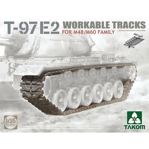 BT2163 1대35 T-97E2 M48/M60 전차용 가동식 트랙