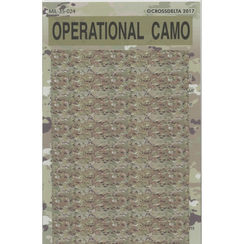 ED35-024 1대35 Operational Camo 위장복  데칼