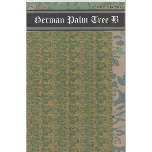 ED35-026 1대35 독일군 Palm Tree B 위장복  데칼