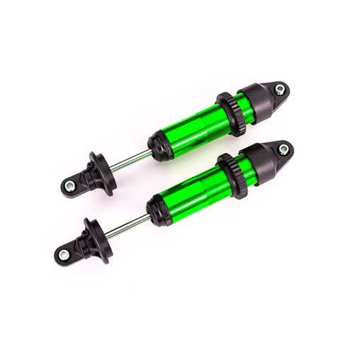 AX7861G Shocks,GTX,medium-aluminum,green-anodized-fully assembled w/o springs(2)