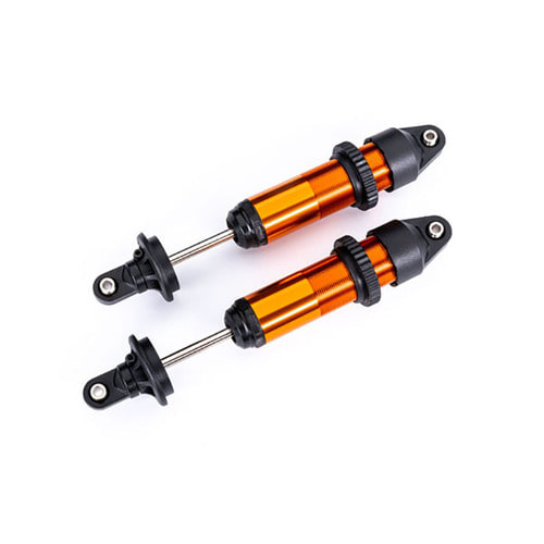 AX7861T Shocks,GTX,medium-aluminum,orange-anodized-fully assembled w/o springs(2)