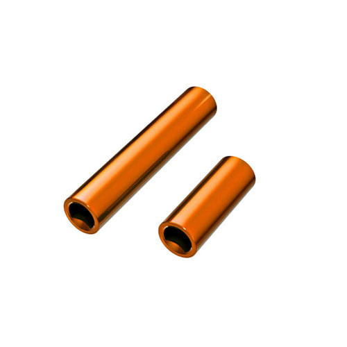 AX9752-ORNG Driveshafts,center,female,6061-T6 aluminum orange-anodized-front,rearfor use with 9751 metal center driveshafts