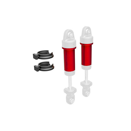 AX9763-RED Body, GTM shock, 6061-T6 aluminum (red-anodized) (includes spring pre-load spacers) (2)