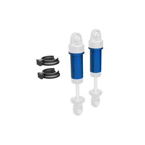 AX9763-BLUE Body, GTM shock, 6061-T6 aluminum (blue-anodized) (includes spring pre-load spacers) (2)