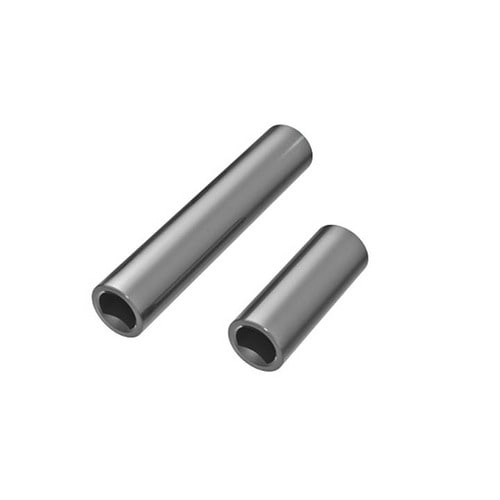 AX9752-GRAY Driveshafts, center, female, 6061-T6 aluminum (dark titanium-anodized) (front &amp; rear) (for use with #9751 metal center driveshafts)