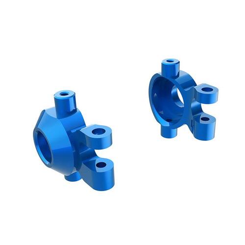 AX9737-BLUE Steering blocks,6061-T6 aluminum blue BCSwith threadlock-2/SS with threadlock 4