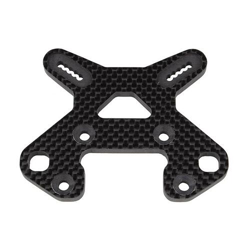 AA81503 RC8B4 FT Front Shock Tower, carbon fiber